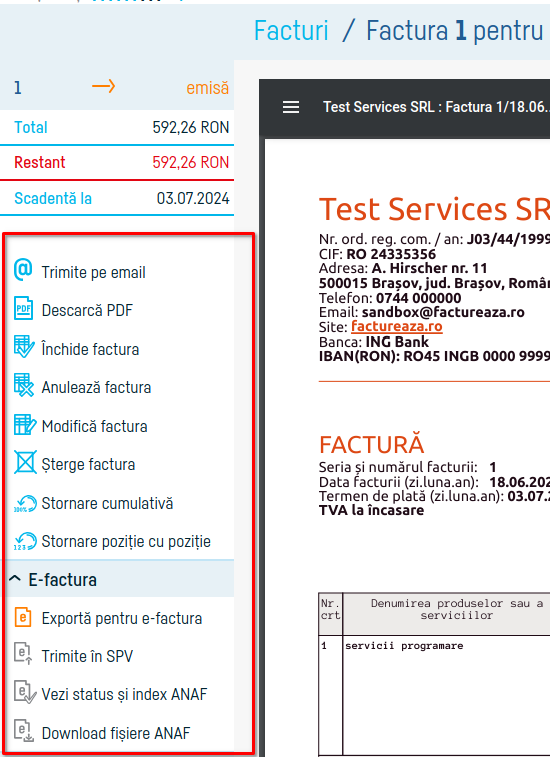 Cum adaug o factură? - pasul 11