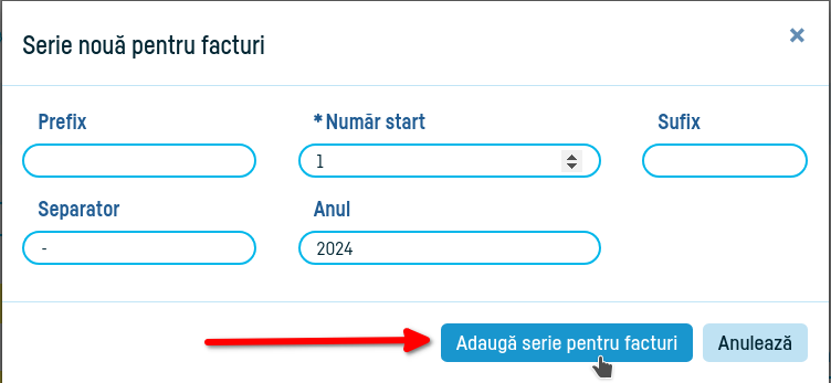 Cum adaug o factură? - pasul 3